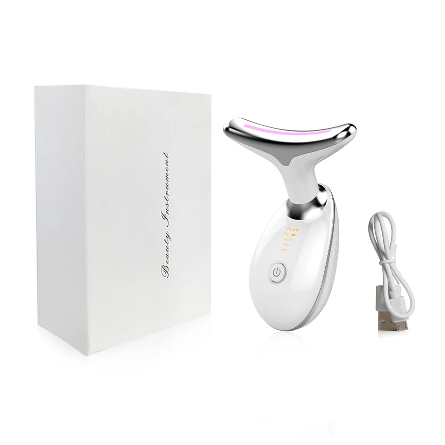 Neck and Face EMS Lifting Device: LED Photon Therapy, Anti-Wrinkle, and Double Chin Remover