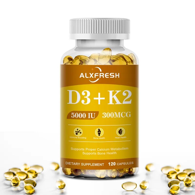 Enhance Your Health with Vegan Vitamin D3+K2 Supplement: Boost Immunity, Support Bone and Heart Health